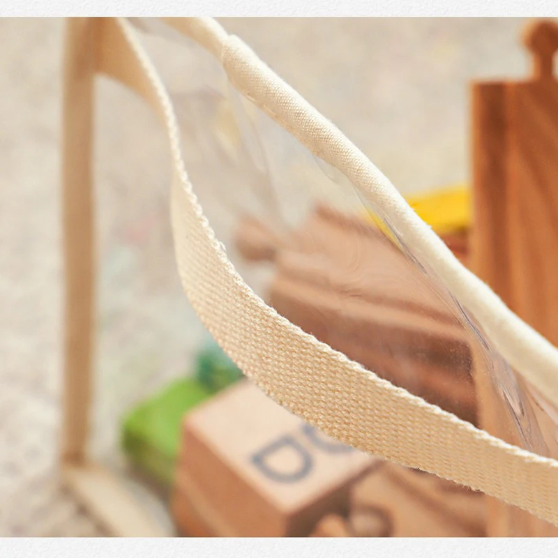 Storage Basket Children's Toy Transparent Storage Bucket Large Capacity Household Portable Folding Book Storage Box