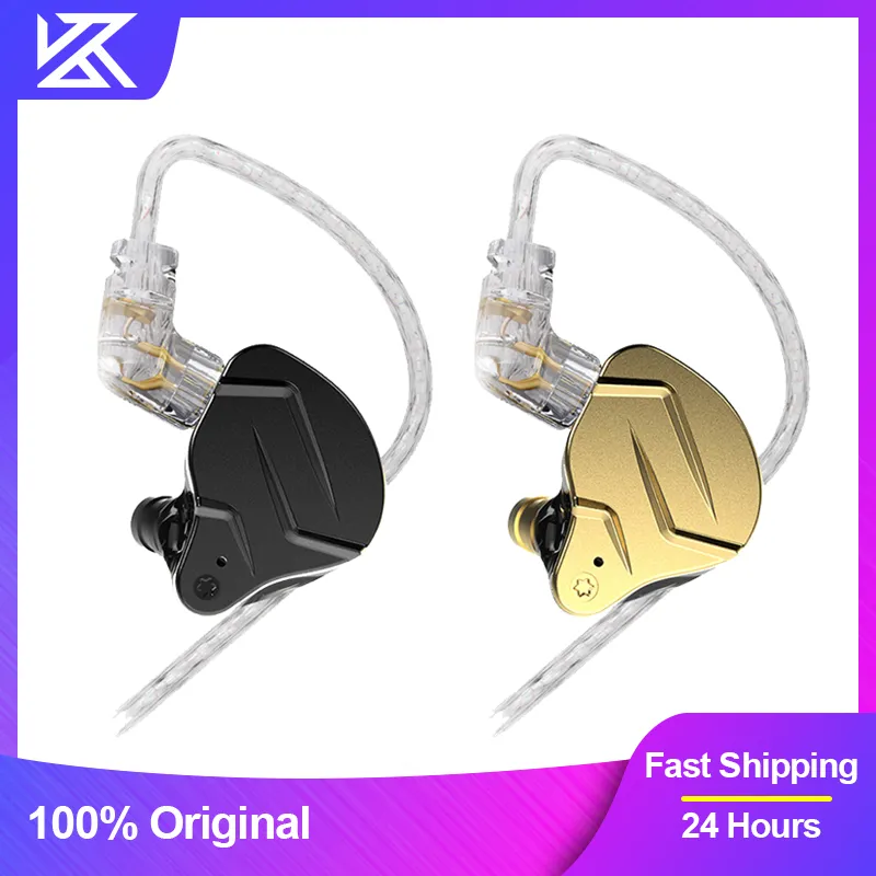 KZ ZSN Pro X auriculares con cable de Metal, tecnología híbrida, + 1DD 1BA,  In Ear, HiFi, Monitor, micrófono, Auriculares deportivos para juegos