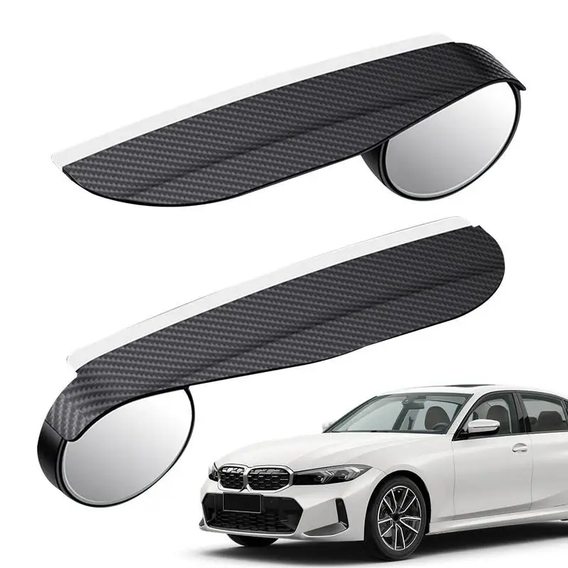 

Car Blind Spot Mirror Automotive Round Glass Frameless Convex Rear View Mirrors Rearview Rain Eyebrow Mirror For Sedan SUV Truck