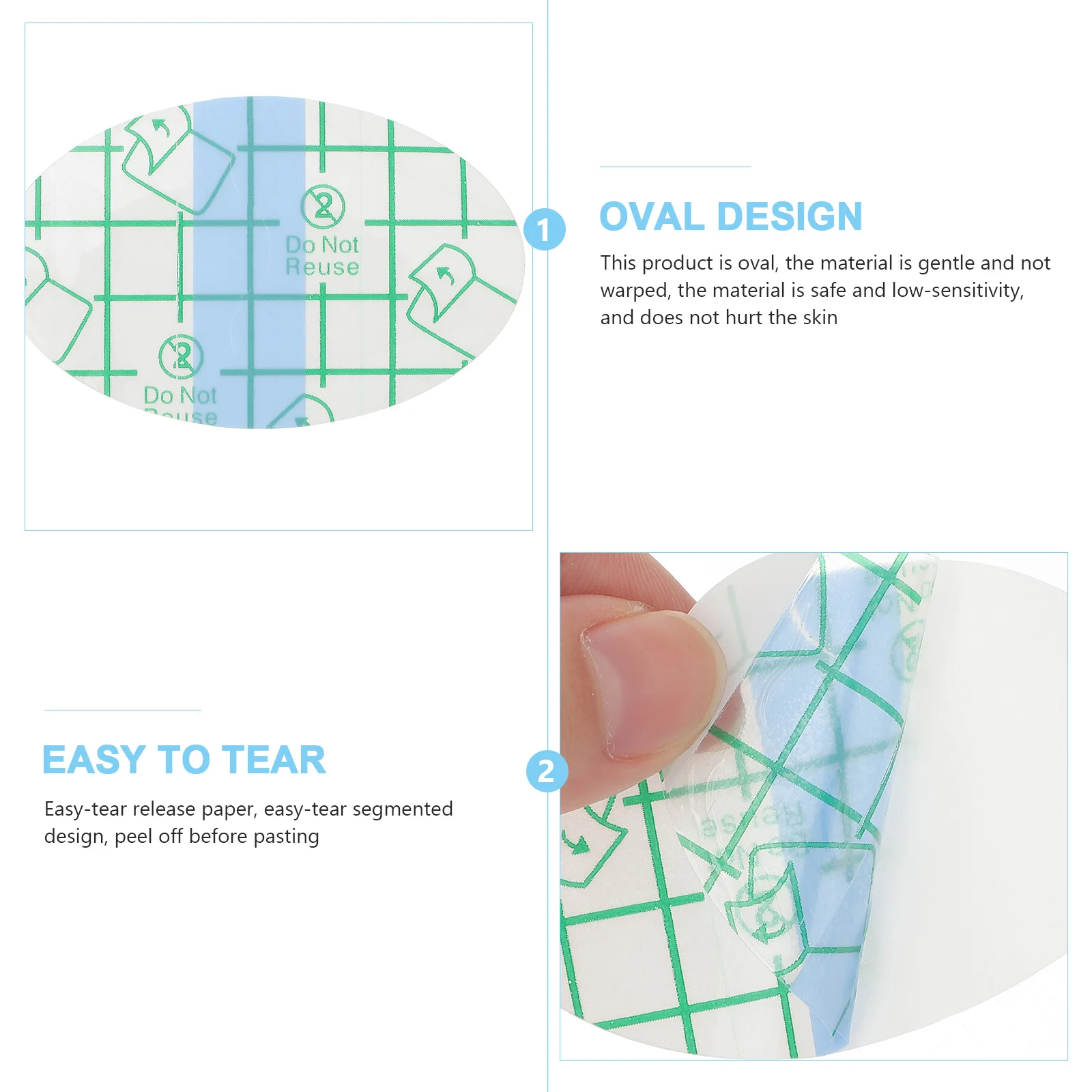 Cerotti Impermeabili Orecchie Bambino - 60 Pezzi, Polietilene, Per Bagno E Nuoto - Foto 3