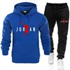 2024 Fall Winter Men's Tracksuit Hoodie Pants 2Pcs Sets Suit Leisure Sweatshirts Sweatpants Fashion Trends Brand Clothing S-3XL 2
