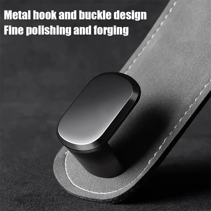 1Pcs Universal Car Suede Alloy Seat Hook Rear Seat Headrest Hook Storage Hanger