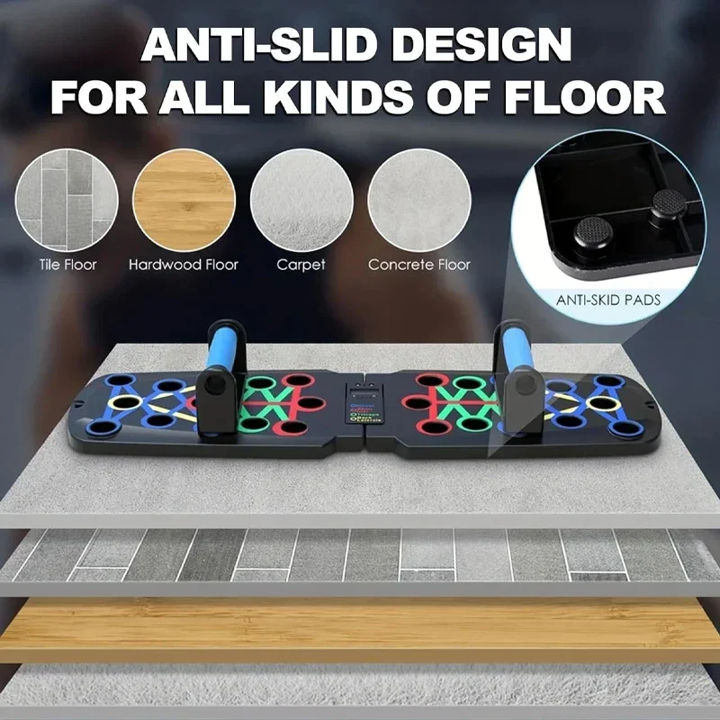 Automatic Count Push Up Board Home Fitness Rack Pushup Bars Handles Foldable Professional Chest Abdomen Arms and Back Train push up bar folding push up board push up board push up stand
