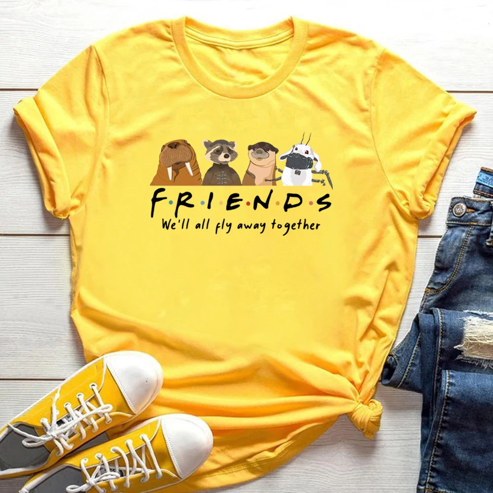 Rocket and Friends We'll Fly Away Together Inspired Streetwear Tee