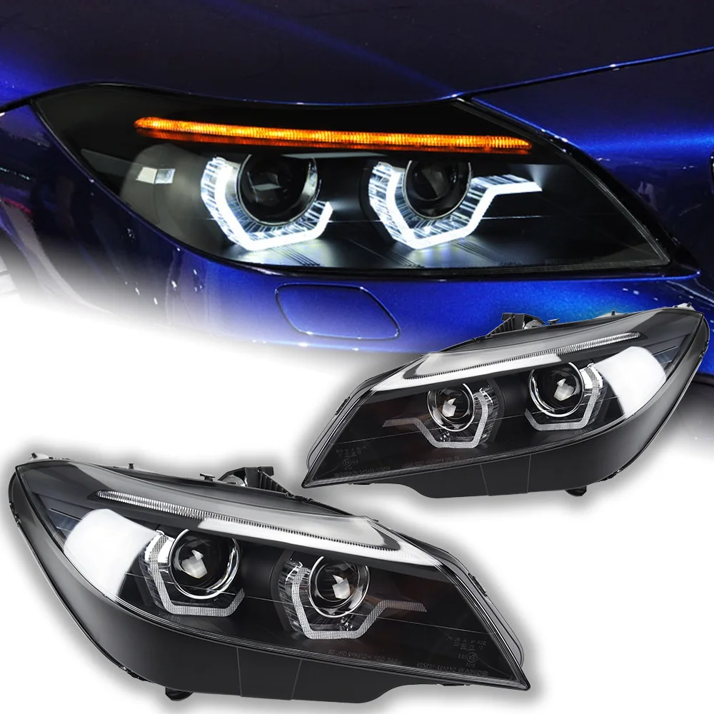 

AKD Car Styling for BMW Z4 Headlights 2009-2016 E89 LED Headlight DRL Hid Head Lamp Angel Eye Bi Xenon Beam Auto Accessories