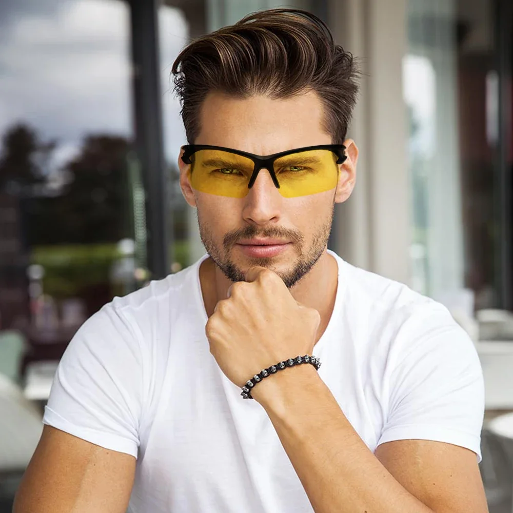 

Night-Vision Glasses Protective Gears Sunglasses Night Vision Car Drivers Goggles Driving Glasses Interior Anti-Glare Sunglasses