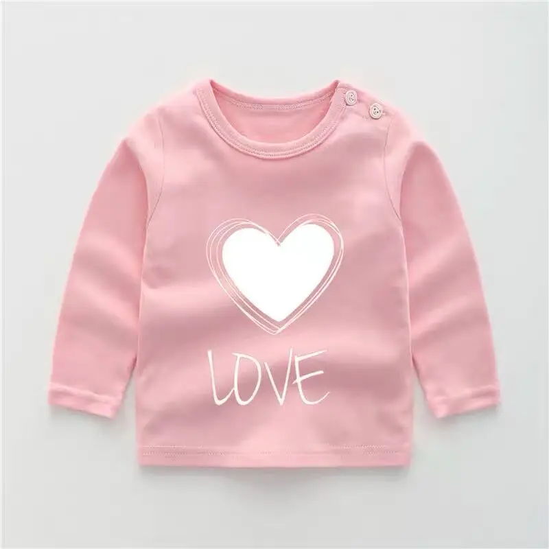 

ZWY2211 Autumn Kids Clothes Baby Boys Girls Long Sleeve Tops T-shirts Spring Toddler Children Sweatshirt Costume