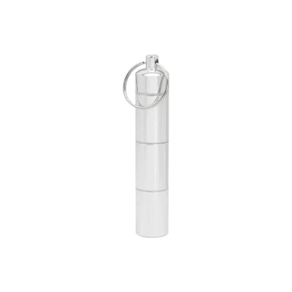Compact Waterproof Aluminum Pill Organizer - Travel Medicine and Vitamin Storage Box