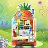 SpongeBobs SquarePants Series Building Block Box Beechburg Assembly PuzzleAnime Cartoon Room Model Assembly Toy  Boy Girl Gifts 3