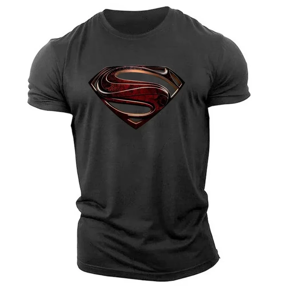 Summer Casual Outdoor Sports Style 2d Cartoon Print Men'S Short Sleeve Crewneck Men T-Shirt Loose And Comfortable Quick Drying