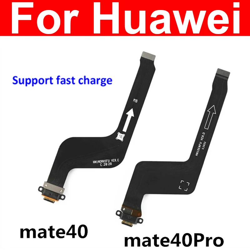 

USB Plug Charger Flex Cable For Huawei Mate 40 40Pro USB Charging Port Dock Connector Flex Ribbon Fast Charging Replacement