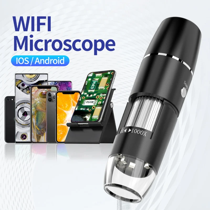 Wireless Digital Microscope 50X-1000X Magnification Mini Handheld Endoscope Inspection Camera with 8 LED For iPhone Android 4