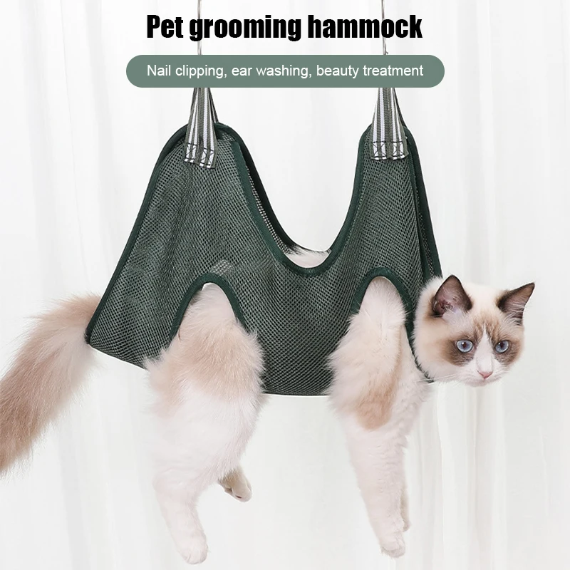 

Cat Grooming nail cutting anti scratch bite fixed bag bath Trimming Restraint Bag Pet Beauty hammock hanging Pet Supplies