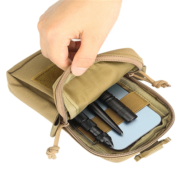 EDC Molle Bag Belt Waist Fanny Pack Multifunctional Mobile Phone Pouch Holder Case Camping Hunting First Aid EDC Gear Purse