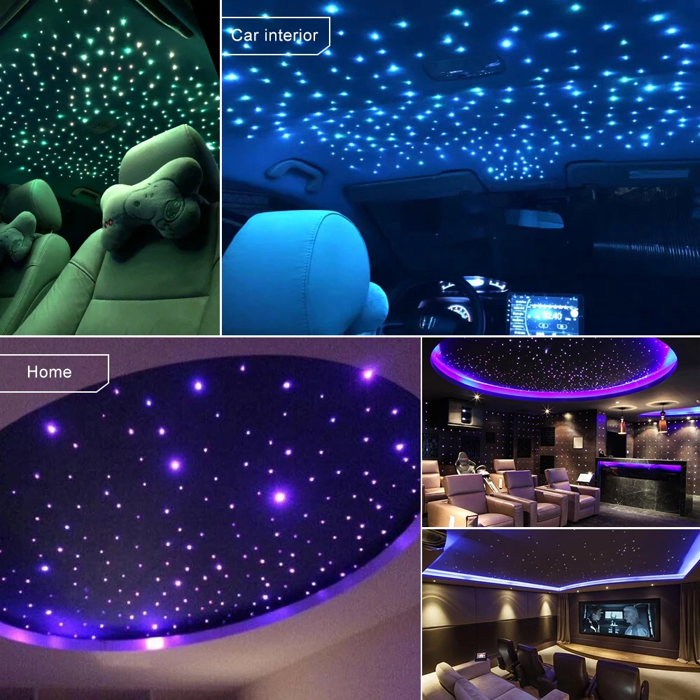 Lunartec Starry Sky Ceiling: Fibreglass RGB LED Starry Sky with Remote  Control and 300 Light Fibres (Starry Sky LED Ceiling) : : Lighting