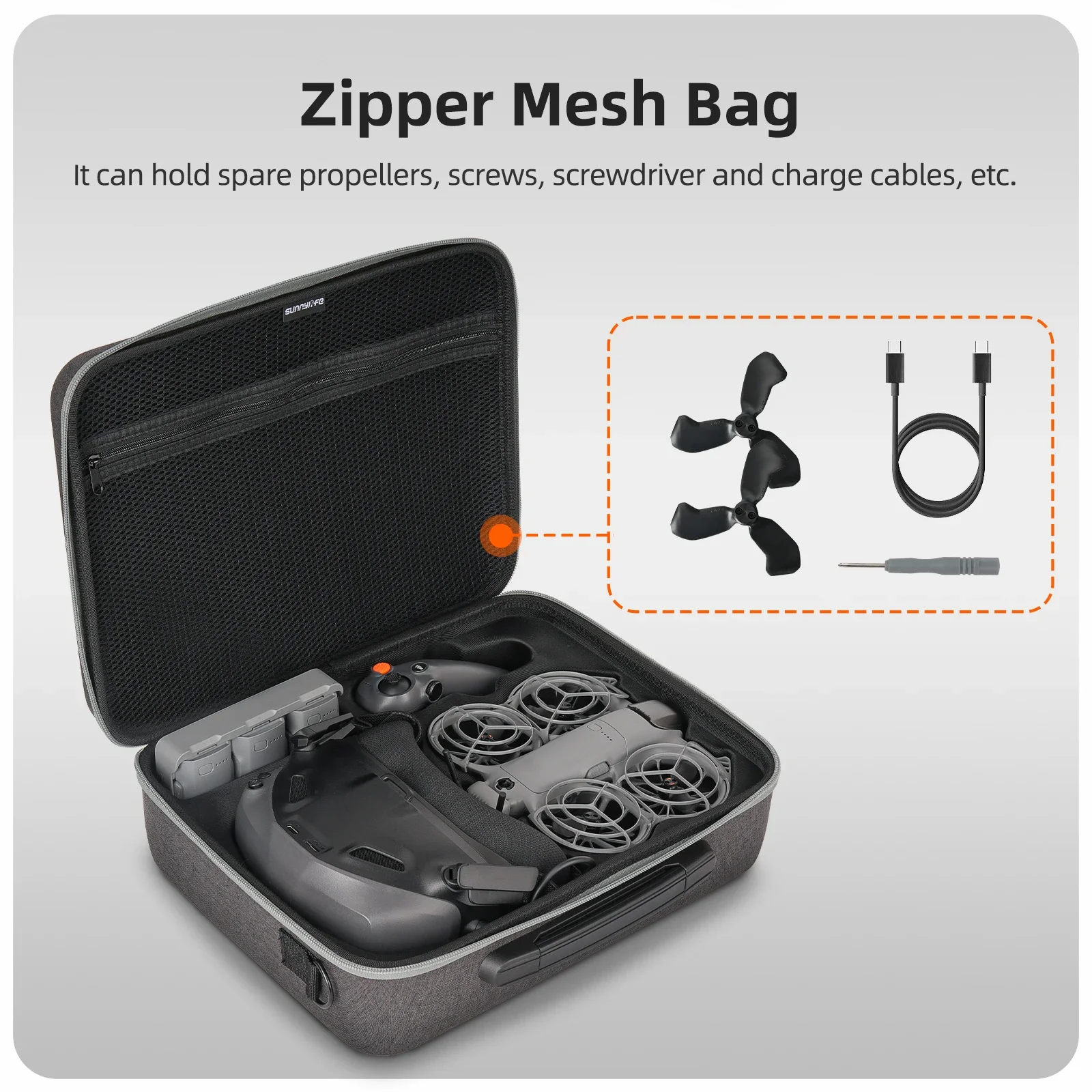 รูปสินค้า กระเป๋าใส่โดรน DJI Neo 2 สะพายไหล่ จุอุปกรณ์ครบ สะดวกในการเดินทาง