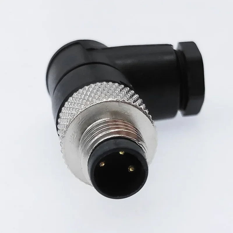 M8 sensor connector waterproof male&female plug straight angle screw threaded coupling 3pin 4pin