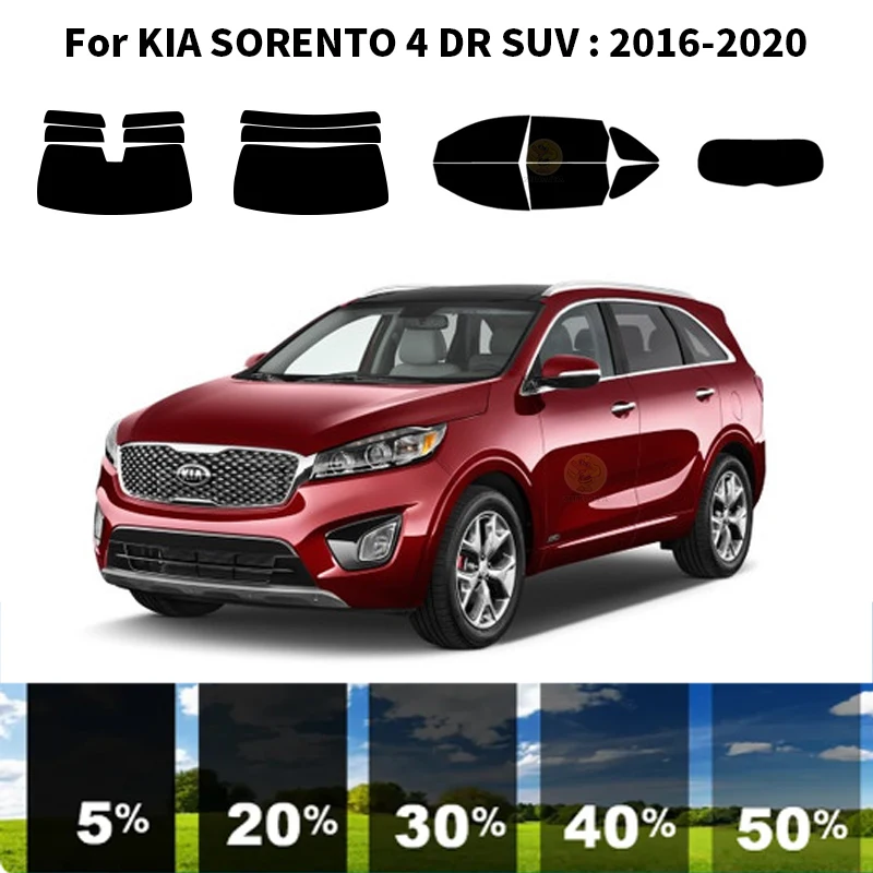 

Precut nanoceramics car UV Window Tint Kit Automotive Window Film For KIA SORENTO 4 DR SUV 2016-2020