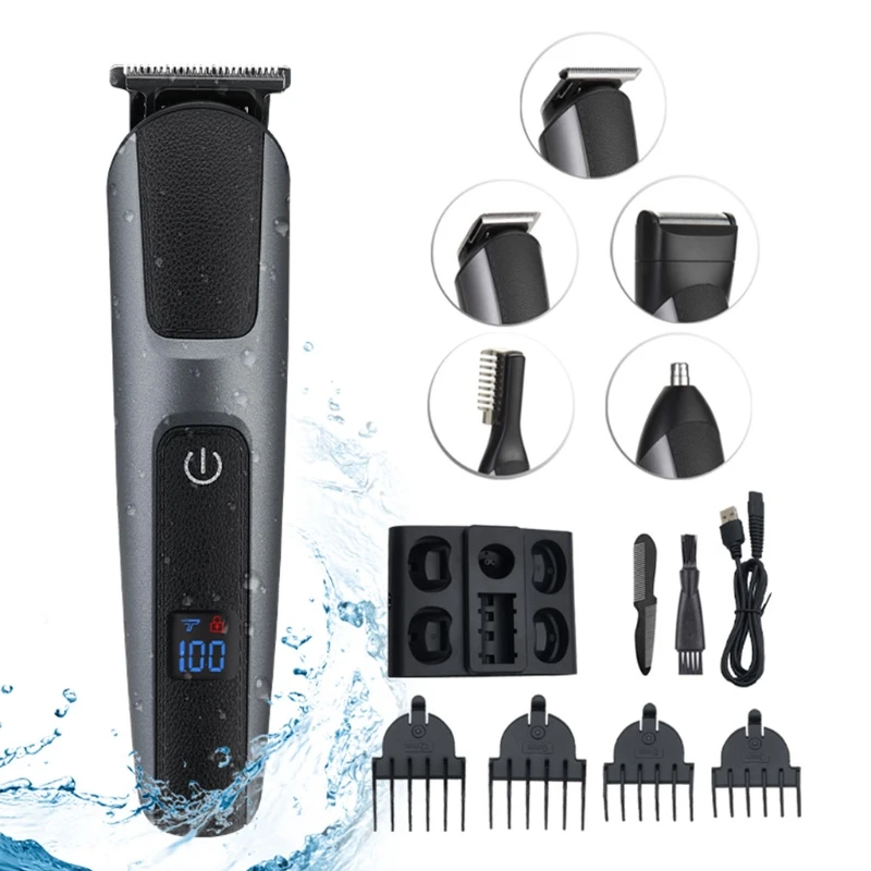 

20CC Electric Hair Clippers for Men Electric Hair Cutting Kit with 5 Blade Heads