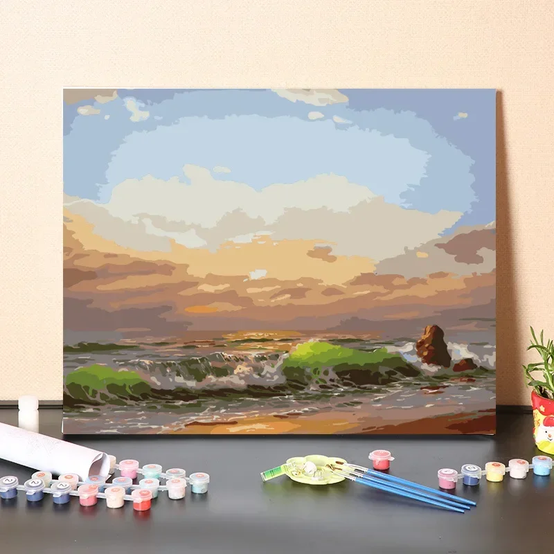 

2641055 Landscape painting hanging painting sofa background wall decoration entry porch oil painting