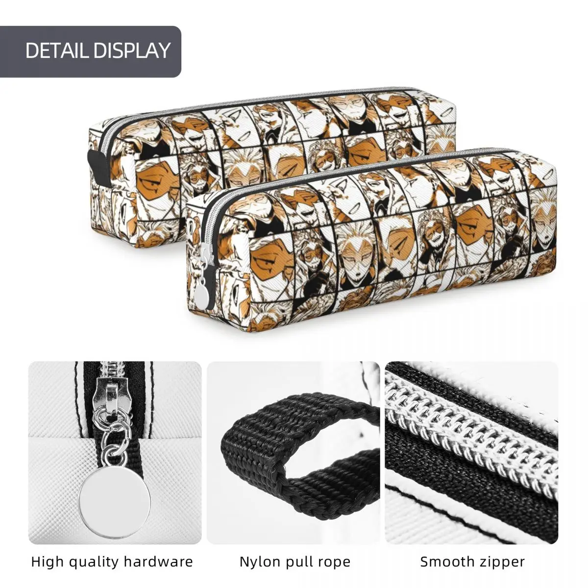 New My Hero Academia Hawks Manga Pencil Case Pencil Box Pen for Girl Boy Large Storage Bag School Supplies Gift Stationery