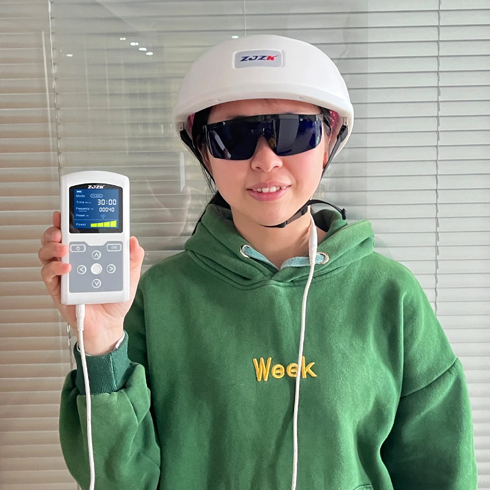Stroke Rehabilitation Equipment ZJZK Helmet Led Brain Terapia Brain Stimulator Frequency Infrared Therapy Lamp 810nm