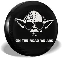 

COVER CARYuanjutang On The Road We Are Spare Tire COVER CARs Wheel Protectors Weatherproof Universal For Trailer Rv SUV Truck