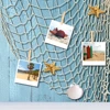 Simplicity fishing net decoration with seashell beach theme decoration party family bedroom wall mounted fishing net decoration 5
