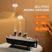 Titanic Ship Model Air Humidifier Home 250ml Remote Control Essential Oil Jellyfish Smoke Ring Spray Aroma Diffuser Humidifiers 4