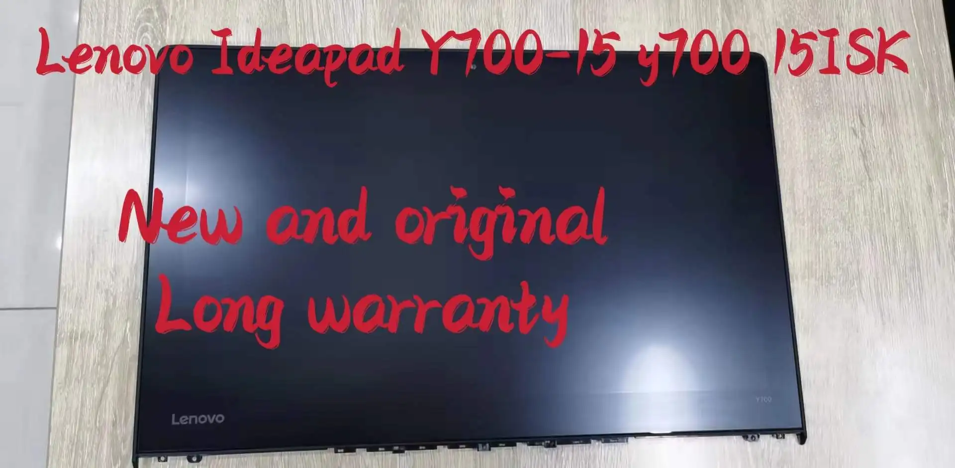 

Free shipping replacement For Lenovo Ideapad Y700-15 y700 15ISK Front Glass LCD Screen Display Panel Non-Touch with frame bezel