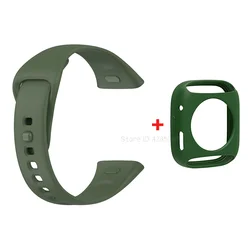 Premium Silicone Strap for Redmi Watch 3 - Durable and Stylish Wristband (Dark Green 1)