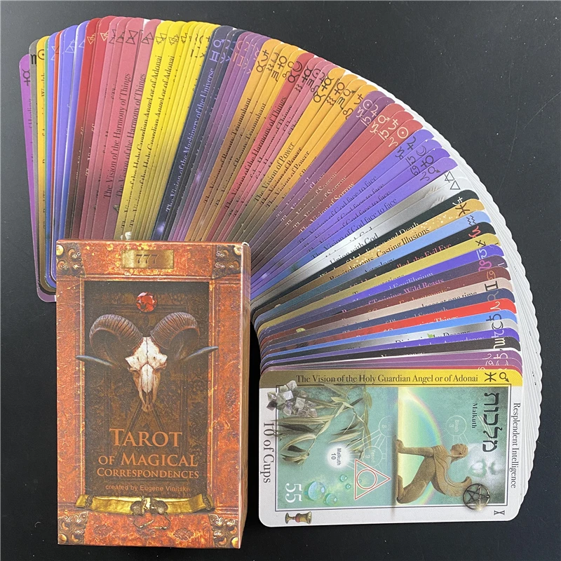 Tarot Of Magical Correspondences Oracle Cards For Divination Fate Board