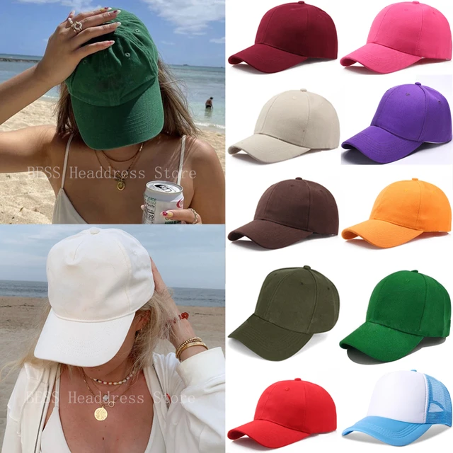 Summer unisex casual polyester trucker cap Plain blank Baseball cap  Snapback hat Casquette gorros Fishing cycling hats - AliExpress