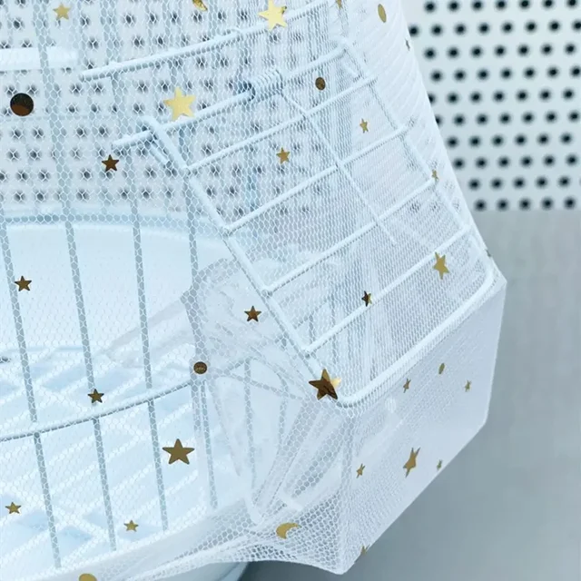 Nylon Mesh Bird Cage Cover Parrot Cage Net Easy Cleaning Seed Catcher Guard US Bird Cage Cover  Bird Cage Parrot Cage 3