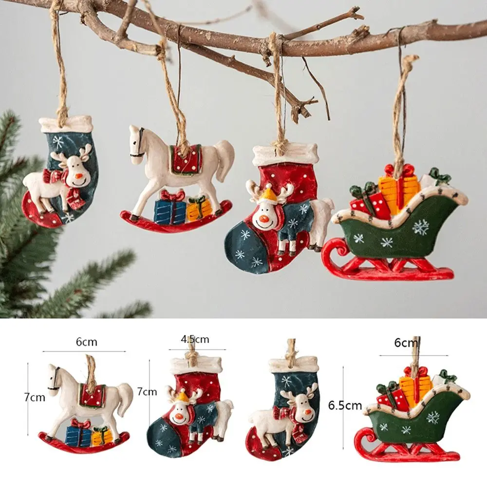Resin Christmas Tree Decoration 1pcs Charms Hangings Ornament