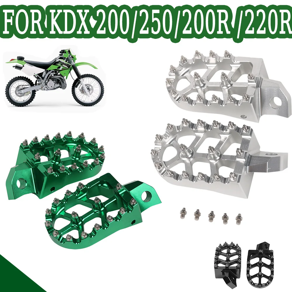Foot Pegs Footpegs Foot Rests Foot Pedals for Kawasaki KDX200 1995 2005