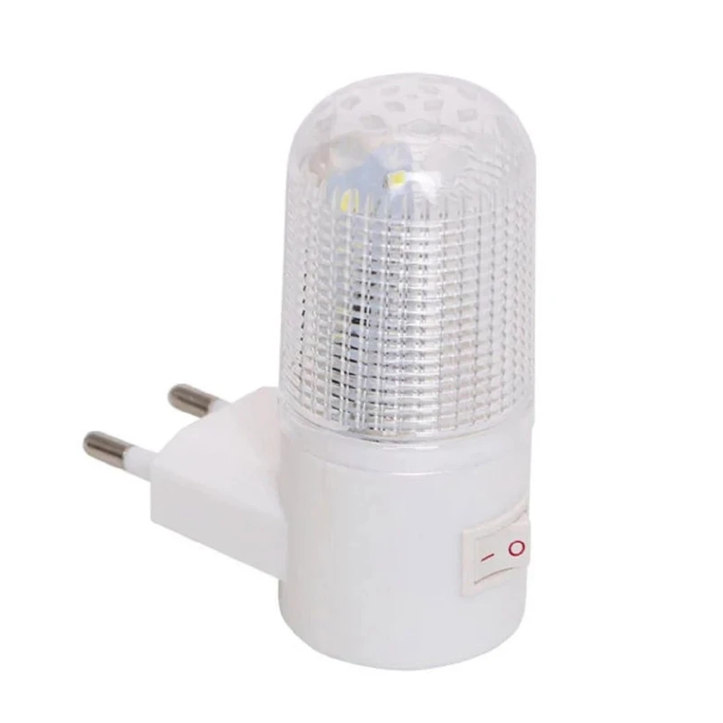 LED 소켓 야간 조명 플러그인 벽 램프 에너지 절약형 스위치 포함 수유용 침실 침대 옆 복도 계단 캐비닛 조명