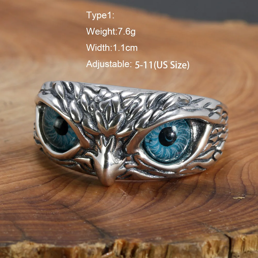 Starry Night Owl Ring