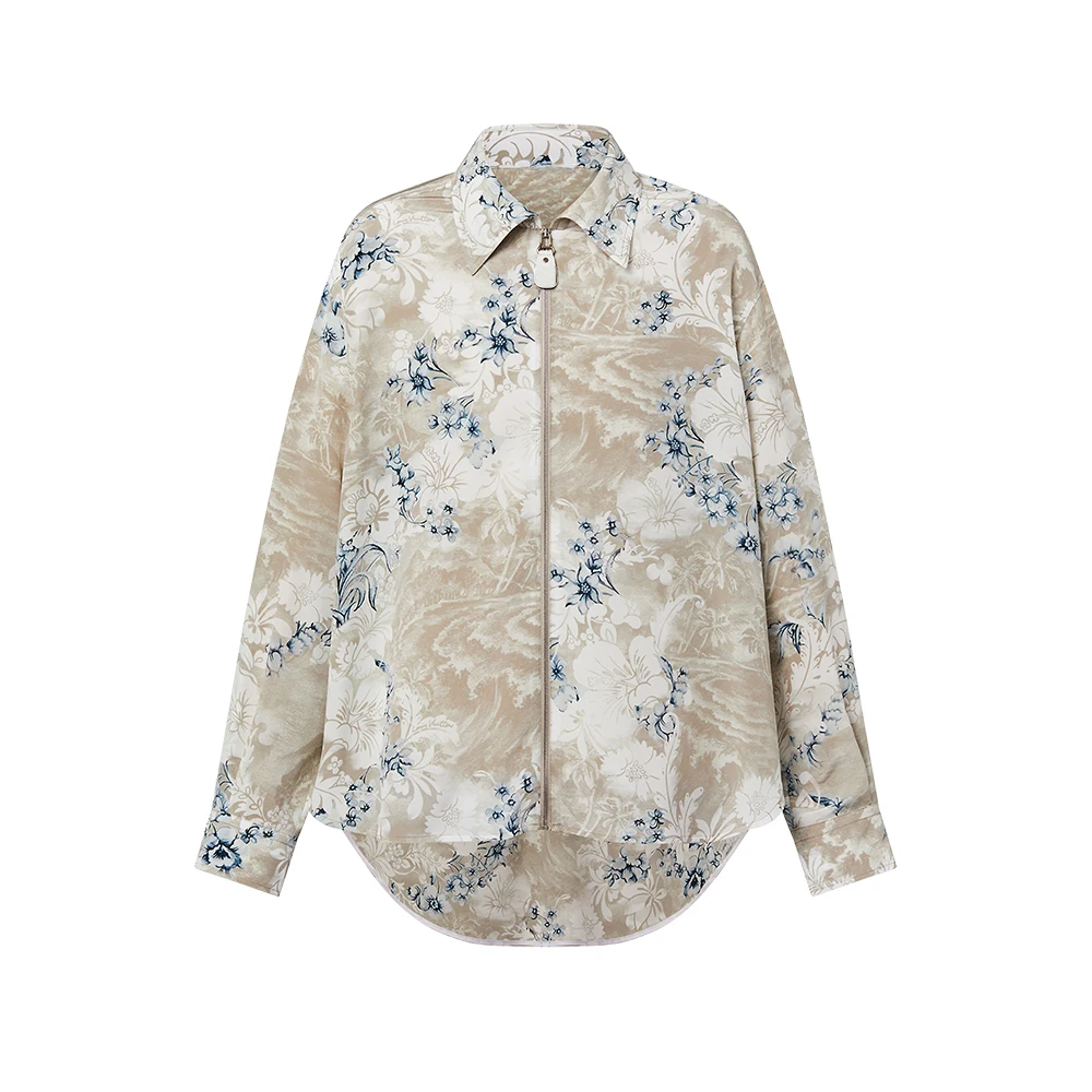 

WFMS MS Tropical Print Zipper Shirt #wfms6537