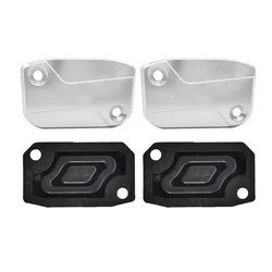 Motorcycle Front Brake Clutch Master Cylinder Gaskets (2pcs Silver)