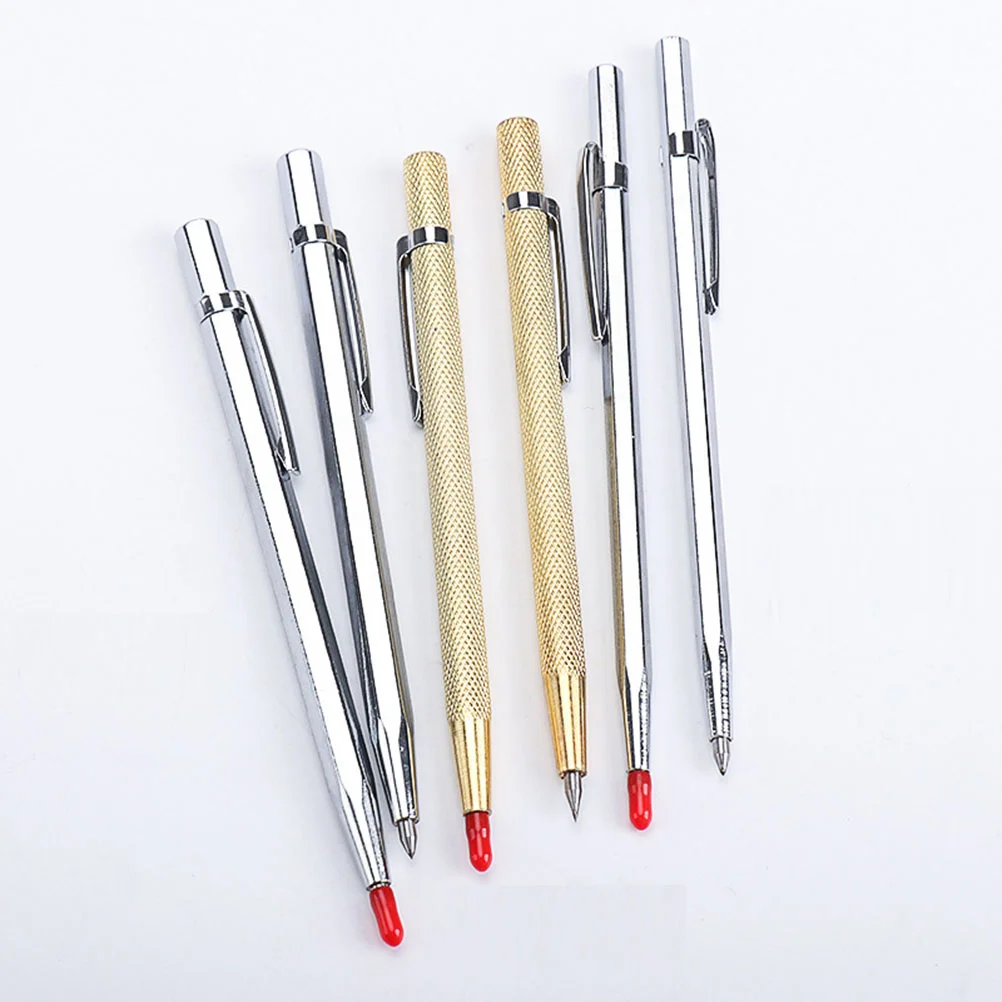 

4 Pcs Tungsten Carbide Scribe Etching Engraving Pen Carve Engraver Scriber Tools for Stainless Steel Ceramics and Glass (Golden)