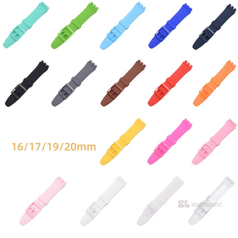 Vibrant Silicone Sports Watch Band Replacement - Rubber Strap
