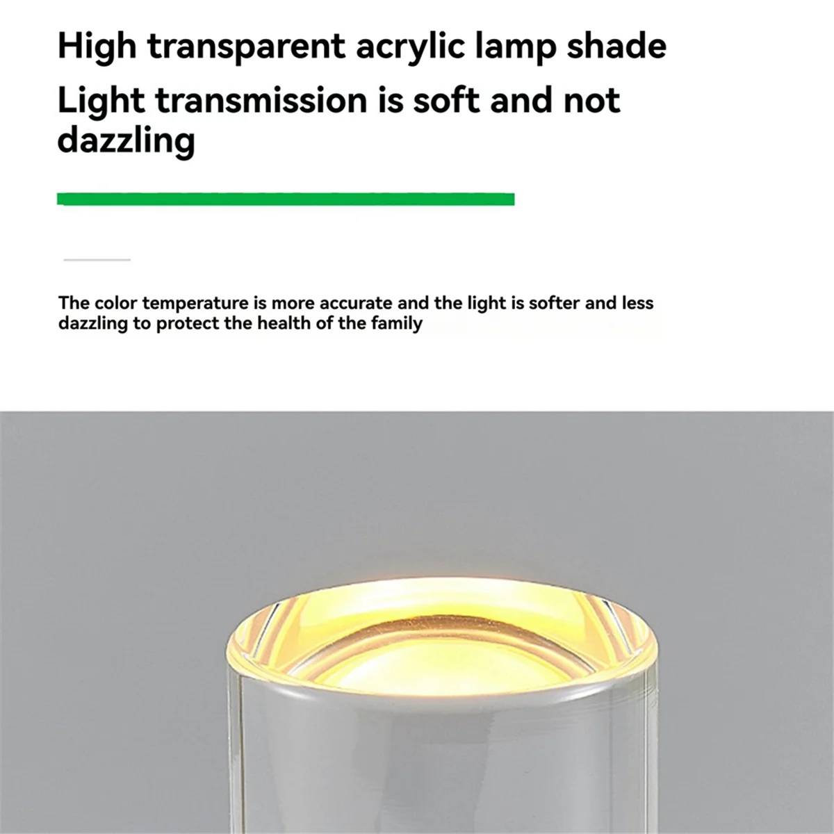 BAAU Portable Outdoor Camping Light Led Light Originality Charging Nightlight Bedroom Eye Protection Bedside Lamp Silver