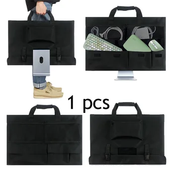 1 pz custodia protettiva monitor del computer computer desktop copertura antipolvere antipolvere proteggere borsa da viaggio portatile da viaggio