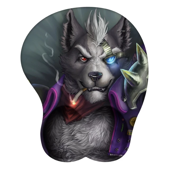 Snowflake (wolf) Mouse Pad for Sale by RedWolfStuff