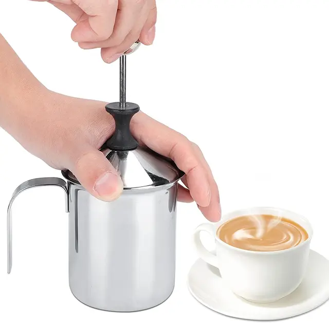 400ML Stainless Steel Double Mesh Milk Frother: The Perfect Tool for Coffee Lovers