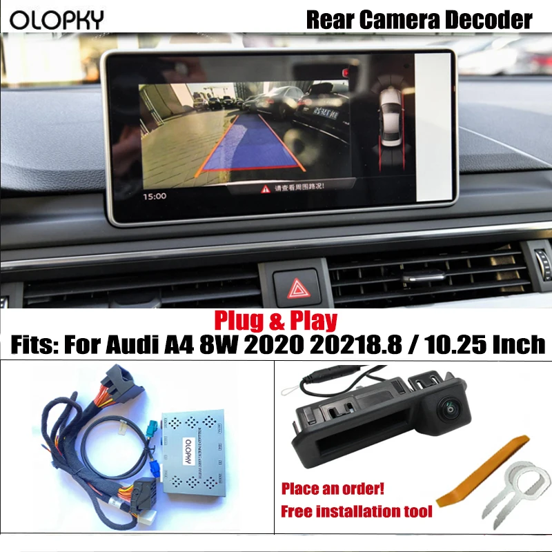 Reverse Camera For Audi A4 8W 2020 2021 Original 8.8 / 10.25 Inch OEM