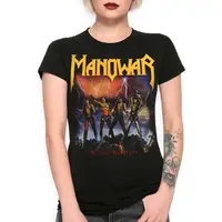 Manowar Fighting the World T-Shirt / Men's Women's Sizes / Cotton Tee (MAN-45872) 2