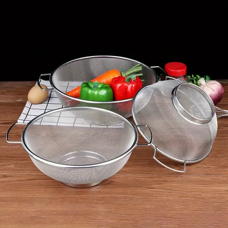 Stainless Steel Colander Set 1