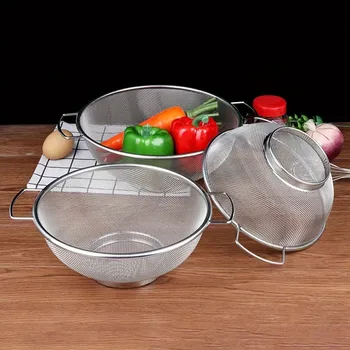 Stainless Steel Colander Set 1